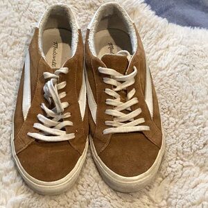Madewell MWL Suede Sidewalk Sherpa Sneakers